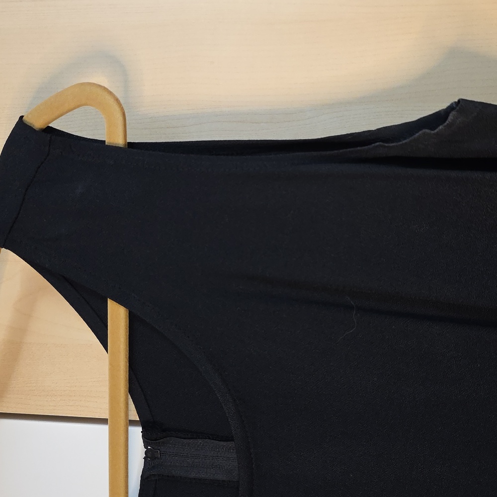 Women Maxi Dress, Black, 20WP, Preloved, Unlined, Zip-up In Back, Dry Clean - Picture 7 of 16